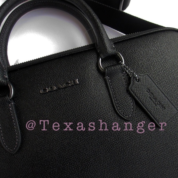 NWT COACH Liam Compact Briefcase Black CJ652 - Picture 10 of 13